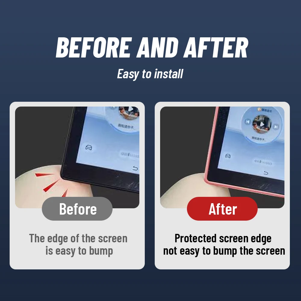 For BYD SONG PLUS Champion Car Central control screen Silicone Protective sleeve Navigation Screen  Frame Cover Accessories