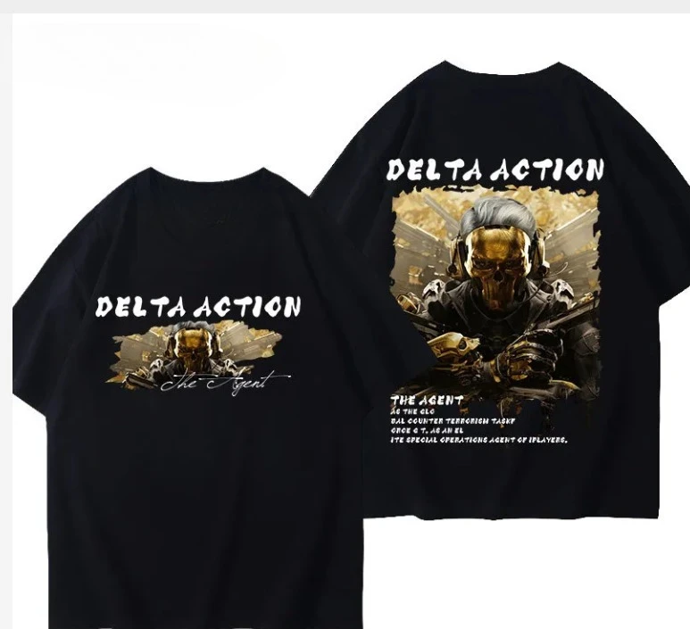 

New Game Merchandise Trendy Men's and Women's Short-sleeved T-shirts Casual Loose and Comfortable Short-sleeved Tops