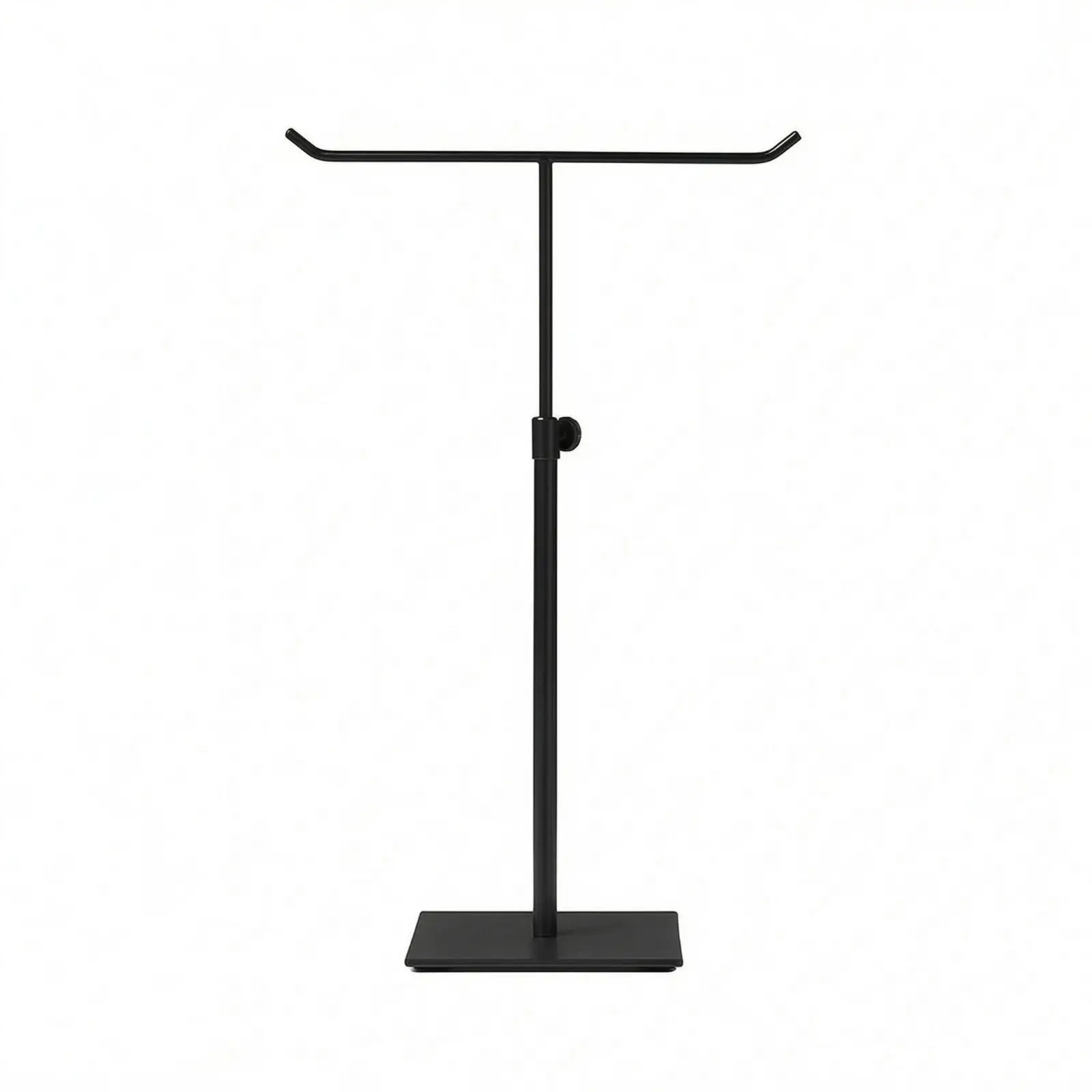T-Shaped Display Stand Square Base Tabletop Handbag Holder Stable