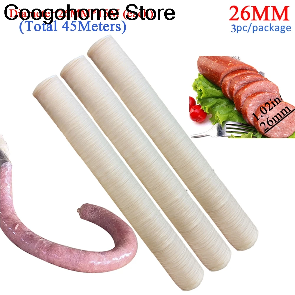 3pcs Diameter 26mm Casing for Sausage Casing Maker Machine Hot Dog Hamburger Cooking Tools Hamburger Sausage Packing Tools