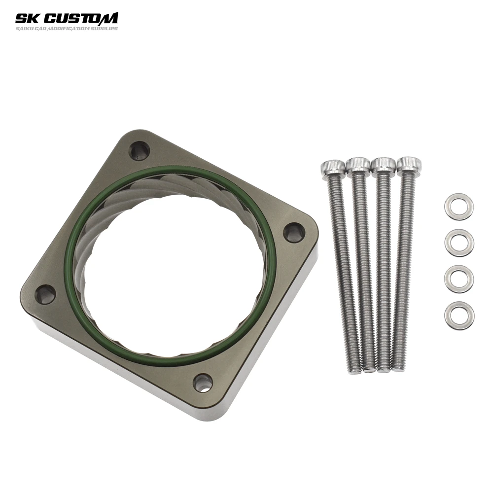 

Billet Aluminum Intake Manifold Adapter Throttle Body Spacer Kit for Mitsubishi Pajero 3.8L