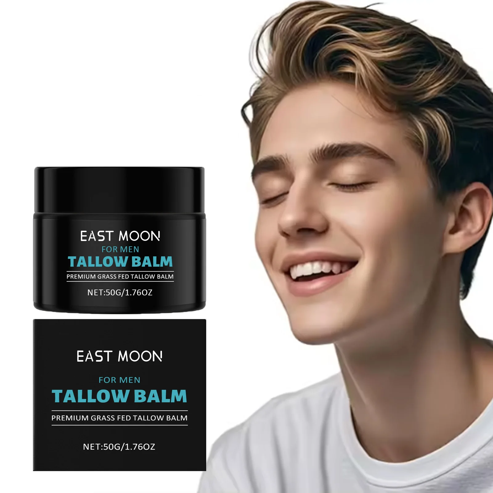 Men's Tallow Balm Firming Fade Fine Lines Anti Wrinkle Moisturizing Non-Greasy Brighten Skin Facial Care Skin Face Cream
