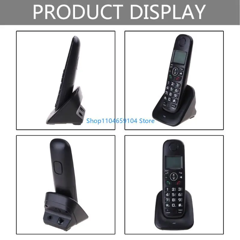 Voice Cordless Phone With Answering Machine Landline Home Phones Call Blocking Telephones for Home Office Hotel