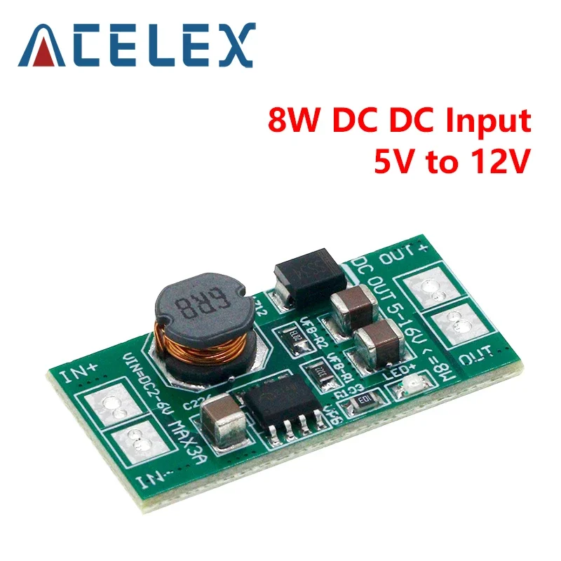 8W Entrada USB DC-DC 5V para 12V Conversor Step Up Módulo Módulo de reforço de fonte de alimentação