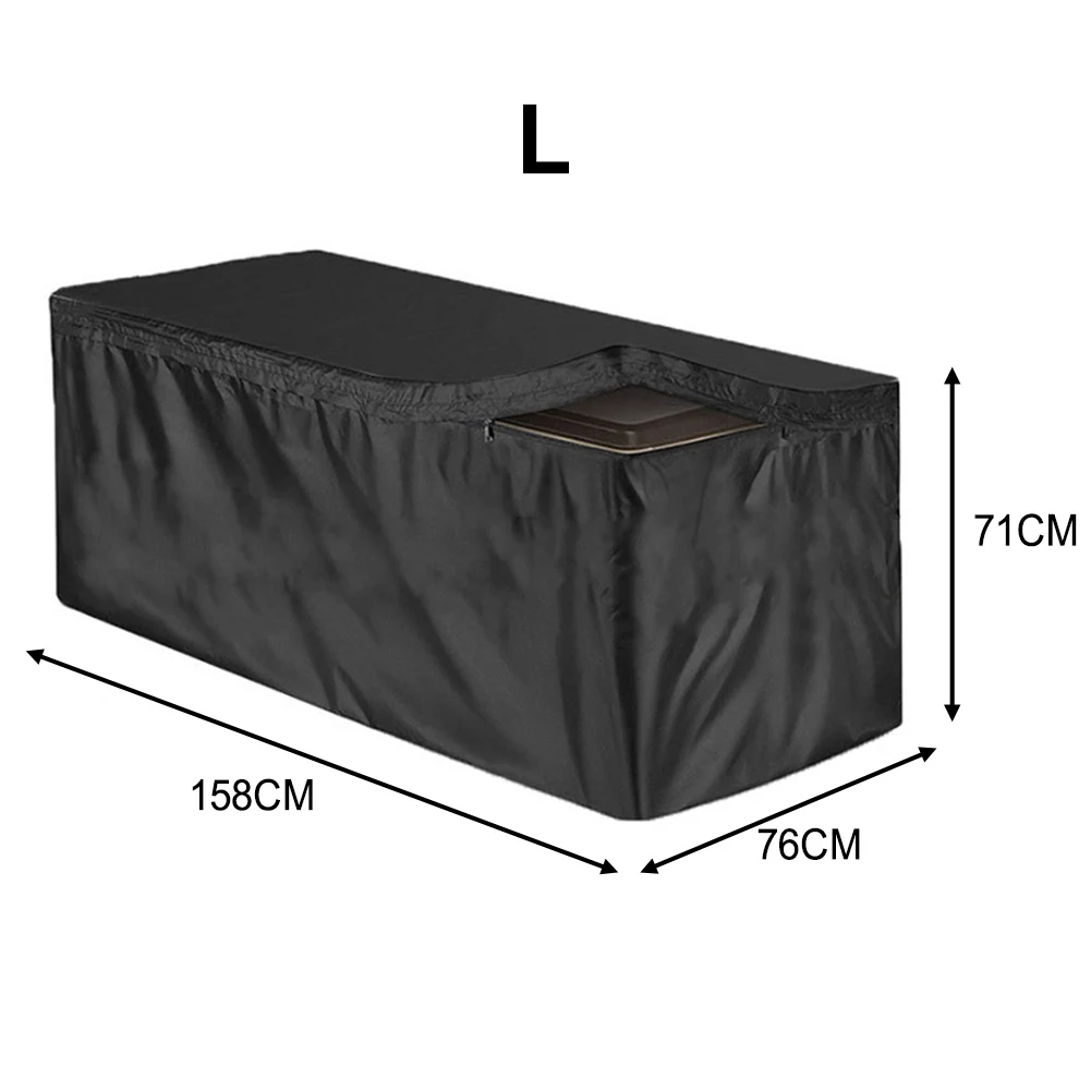 123*62*55cm Garden Storage Cover Fits Various Deck Boxes Multiple Size Options Silver Coating Lining Tear-Proof Design