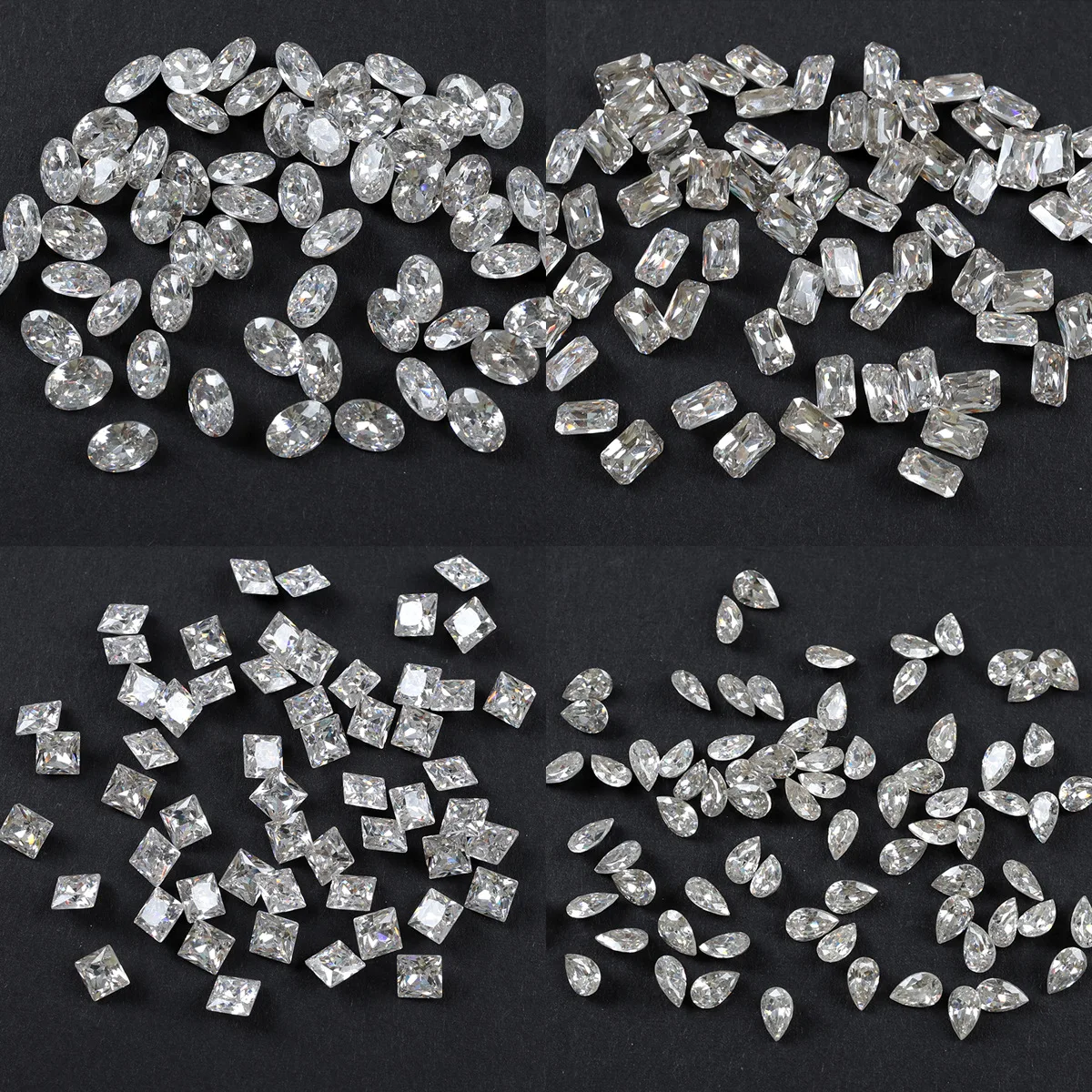 20PCS Puntige bodem 5A 3D Nail Art Zirkoon Strass Accessoires Onderdelen Voor Manicure Decor Nagels Decoratie Benodigdheden Materiaal