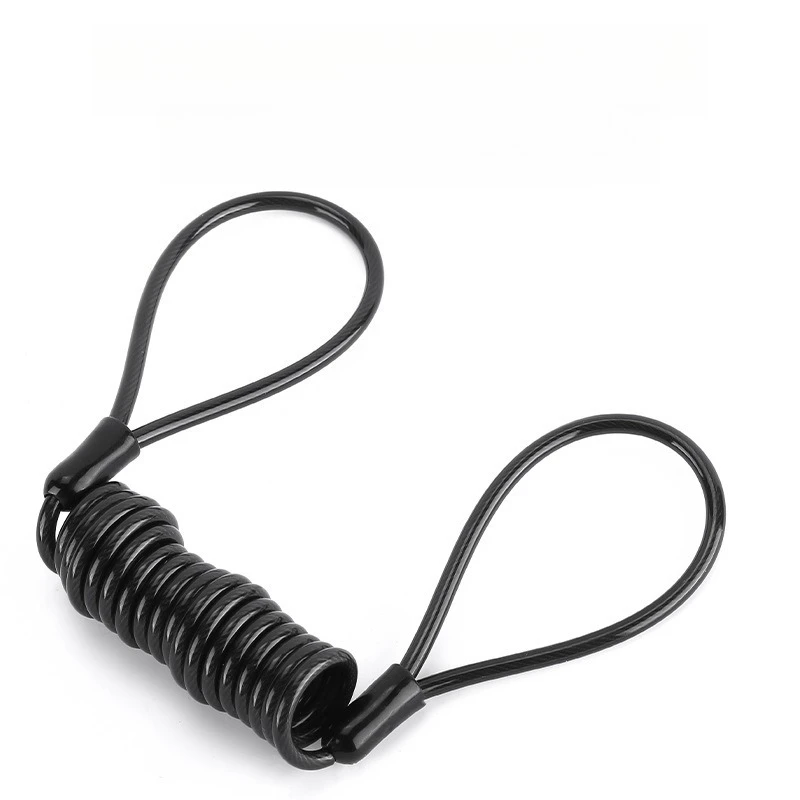Helmet Motorcycle Disc Brake Lock, Anti-theft Spring Reminder Rope Creative Travel Wire Rope Waterproof Portable Alarm view 2