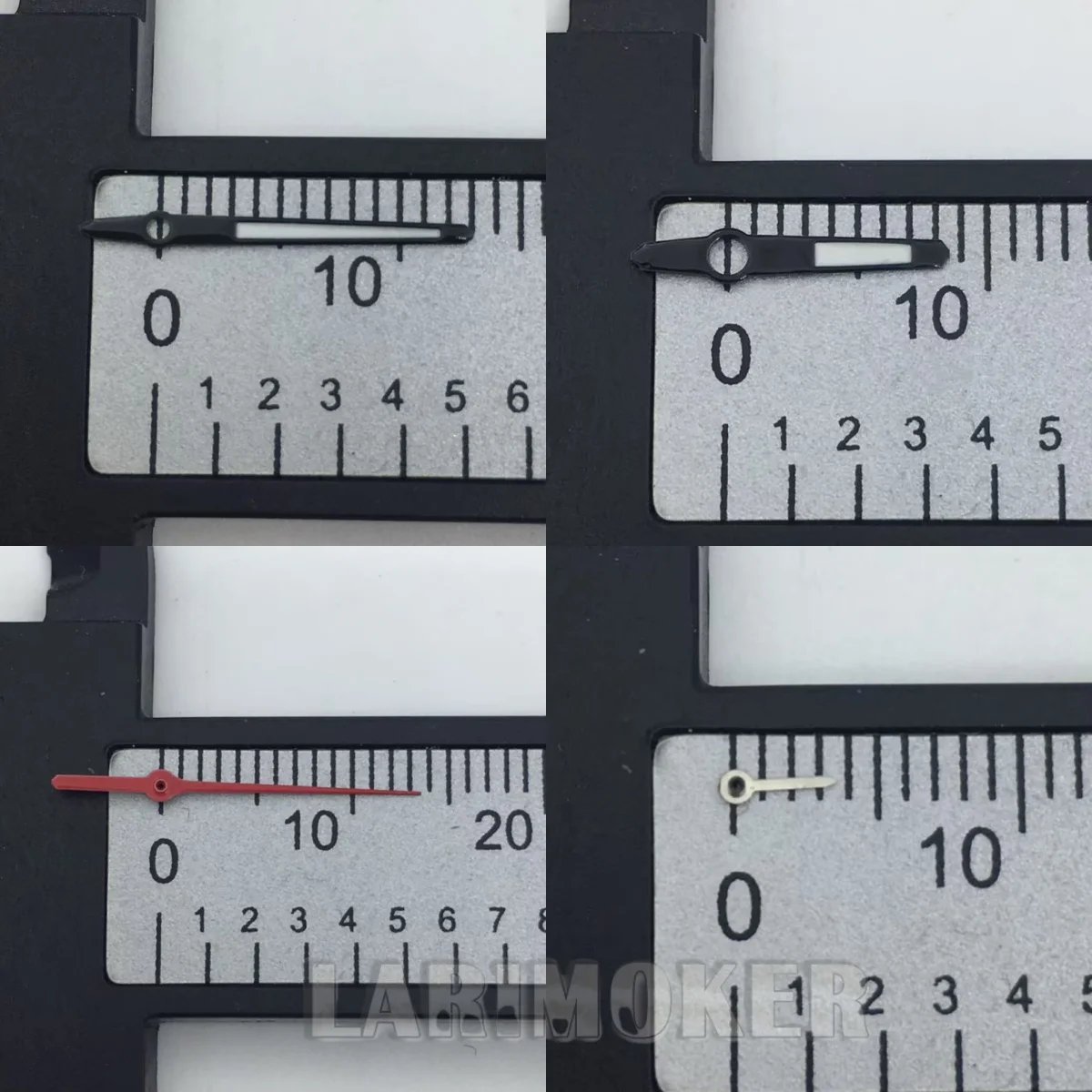 عقارب الساعة BLIGER باللون الأسود والفضي مع توهج أخضر مما يجعلها مناسبة كملحق لساعة الكوارتز الرياضية VK63