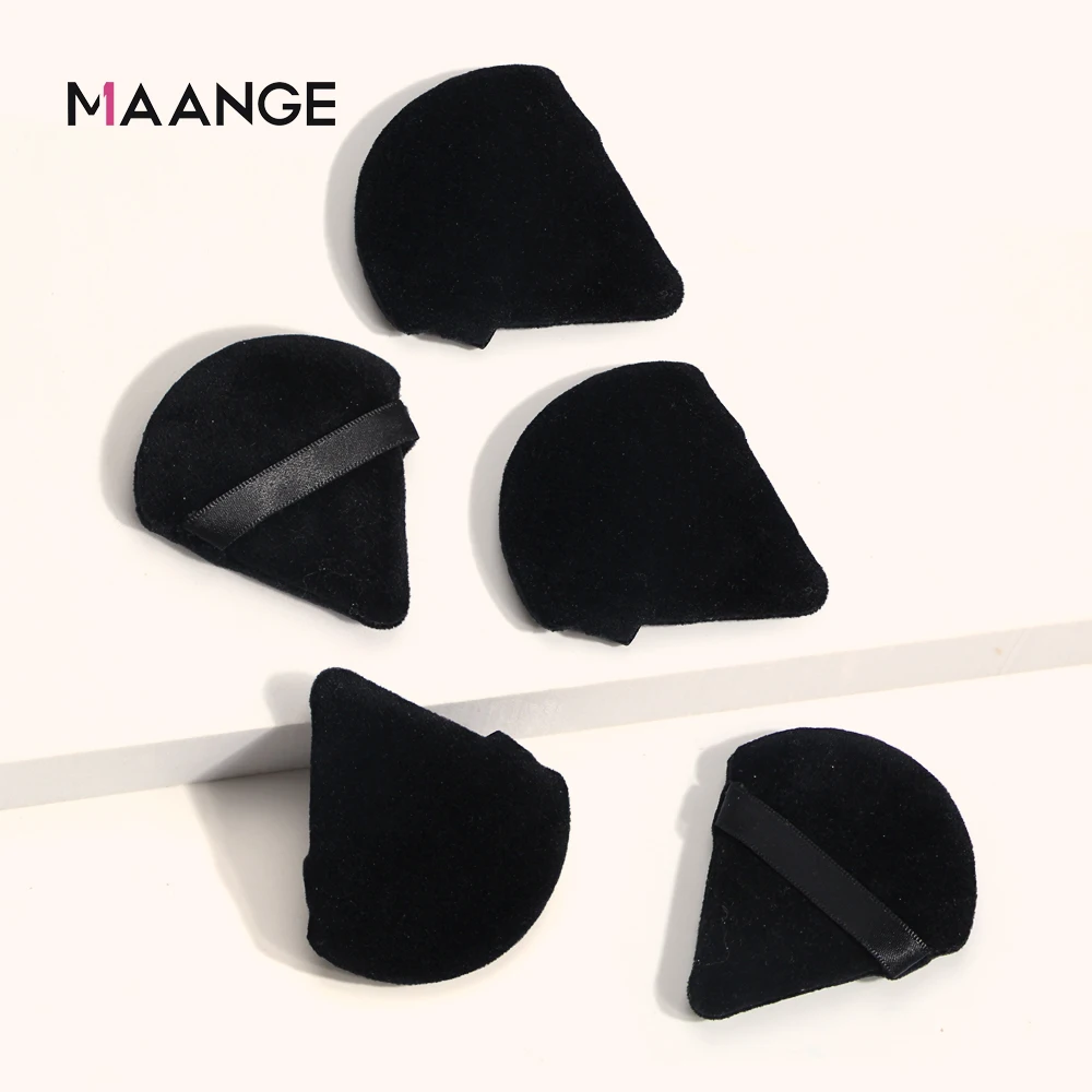 3/5/6 Pcs Triangle Powder Puff For Loose Powder Liquid Cosmetic Soft Plush Powder Puff Makeup Foundation Puff Makeup Tool