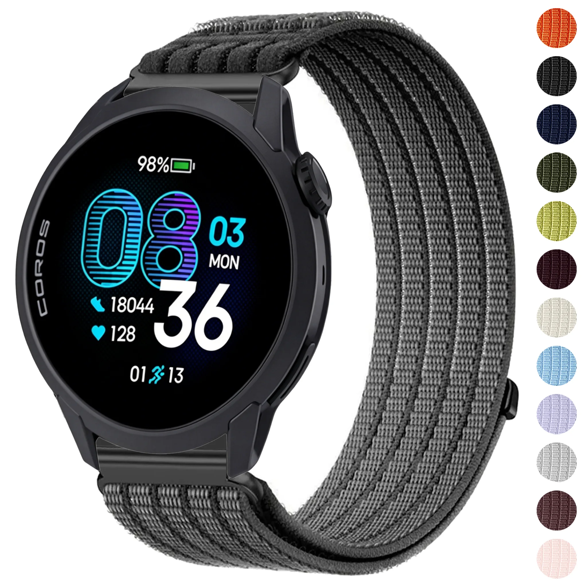 Sport Loop Velcro - Pasek nylonowy 20mm 22mm do COROS