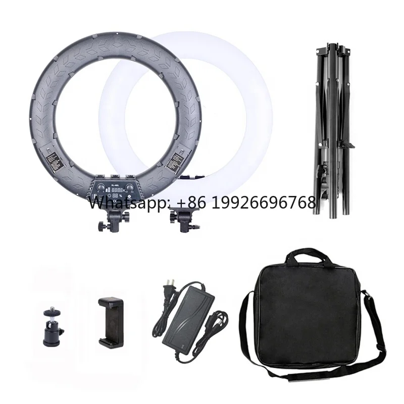 

18 Inch Remote Control LED Ring Light with 2 Meter Light Stand Photography Led Light with LCD