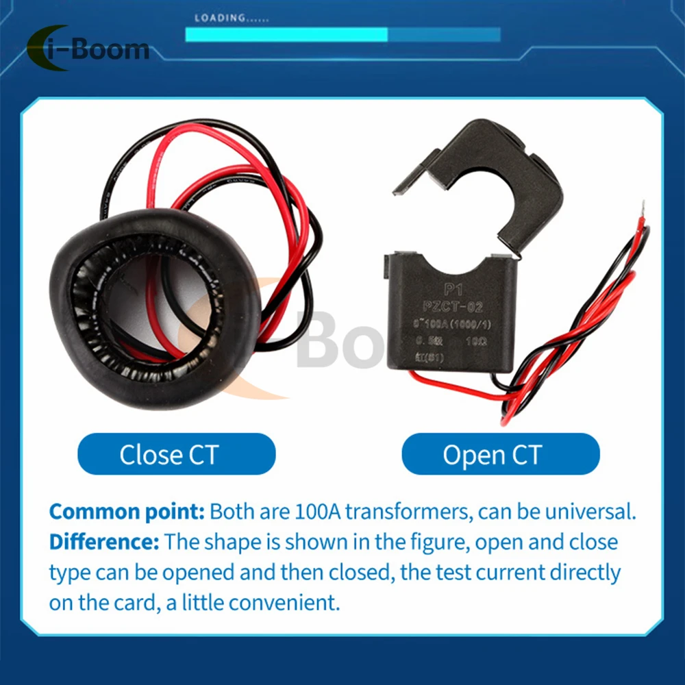 PZEM-004T 100A AC 80-260V Digital Voltmeter Ammeter Wattmeter Digital Multifunctional Test Pulse Communication TTL Serial Module