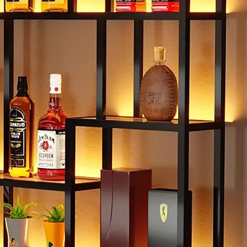 Drink Bottle Corner Wine Rack Wall Mounted Club Restaurant Modern Bar Cabinet Holder Unique Cremalheira De Vinho Bar Furniture