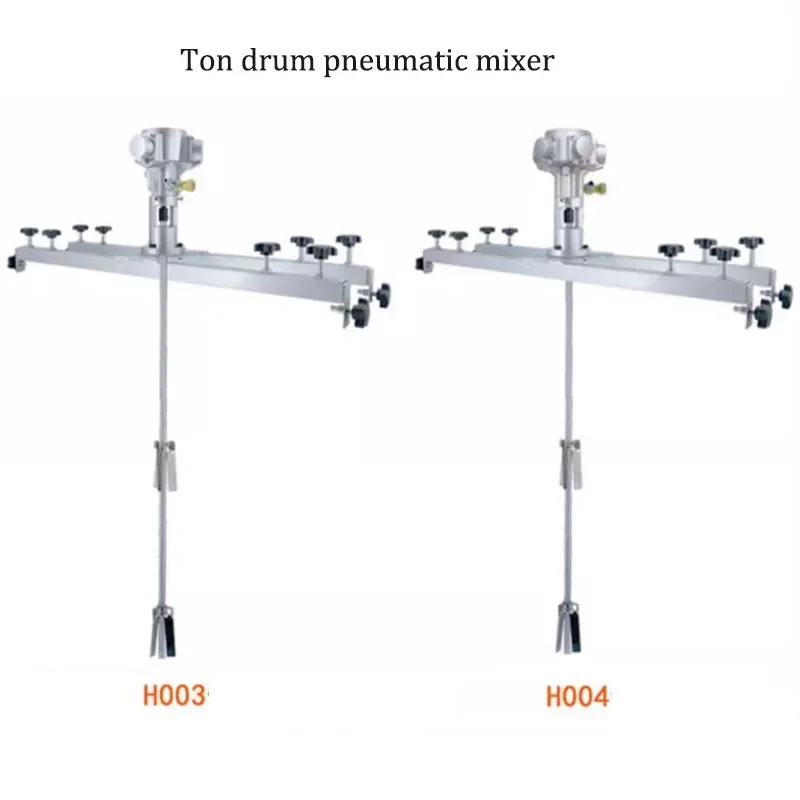 new Pneumatic 1 Ton Air Agitator  Tank Mixer Machine 1000L Commercial Barrel Drum Stirrer With Support Hanger