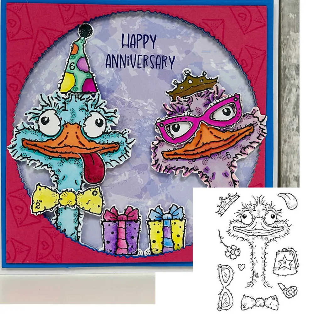 

Crazy Bird stamps DIY stamps Stencils Graphics Painting Scrapbooking Ornament Album Embossed stamps Template 2026 New