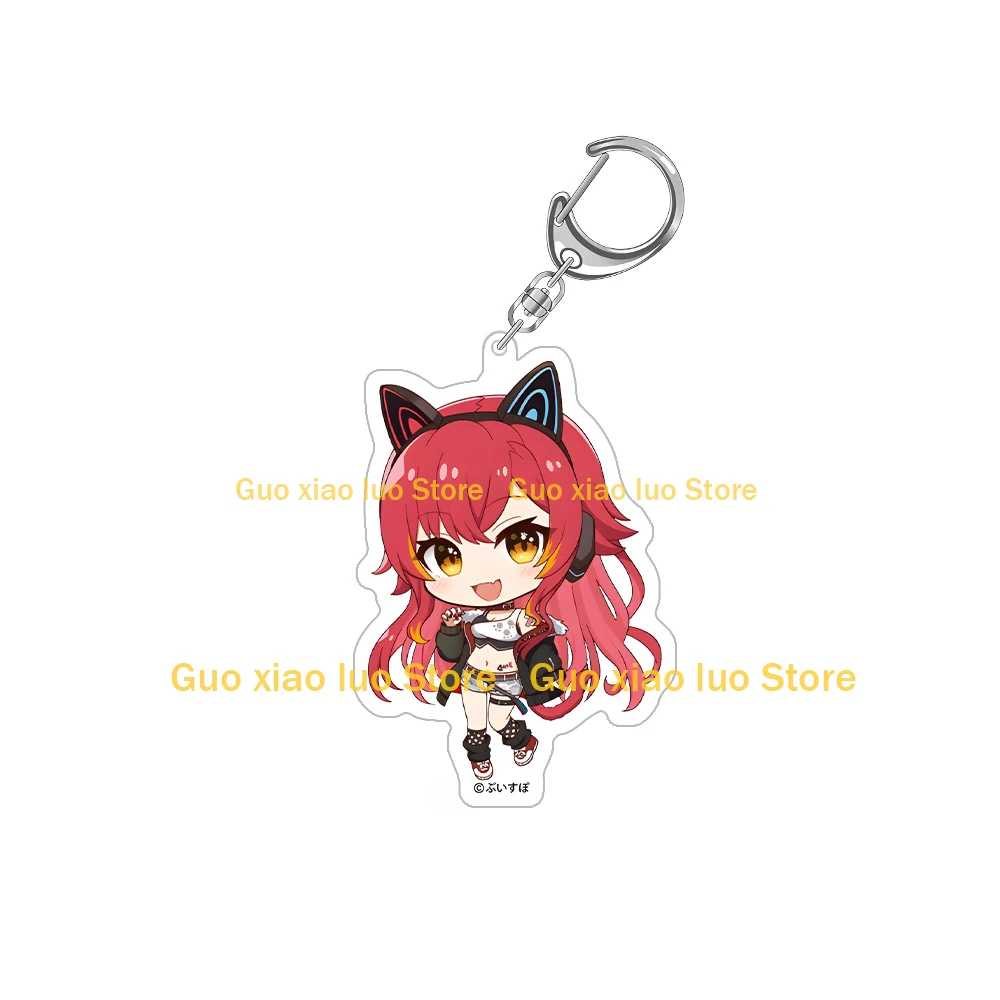 VTuber VSPO GiGO Limited Edition YUMENO AKARI KOMORI MET SHIRANAMI RAMUNE NEKOTA TSUNA Chibi Kawaii Acrylic keychain Bag pendant