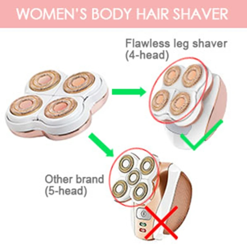 

Сменные насадки для женской бритвы Finishing Touch Flawless Legs, 4 лезвия, 1 шт.