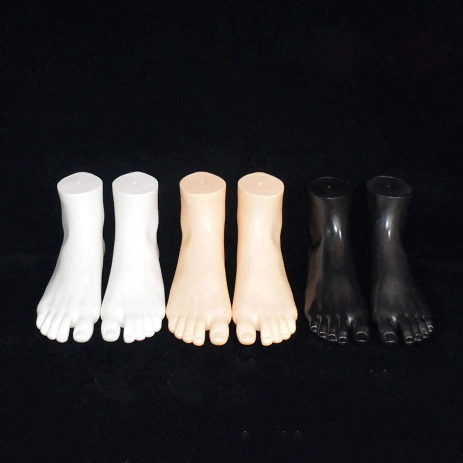 PVC Mannequin Feet Female Foot Socks Display Props Ankle Bracelet Foot for Short Stocking Sandal Toe Rings Store Countertop