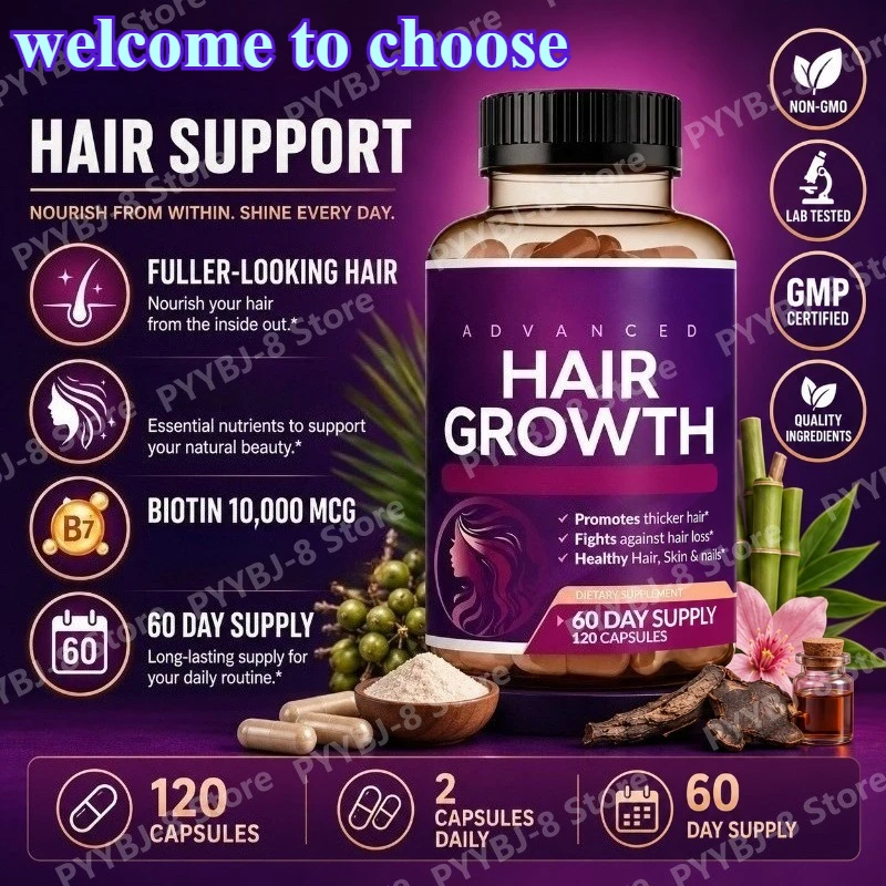 

Women’s Hair Vitamins Capsules 120 Count Contain Biotin 10,000 Mcg,Collagen & Zinc Supports Daily Hair & Beauty Wellness
