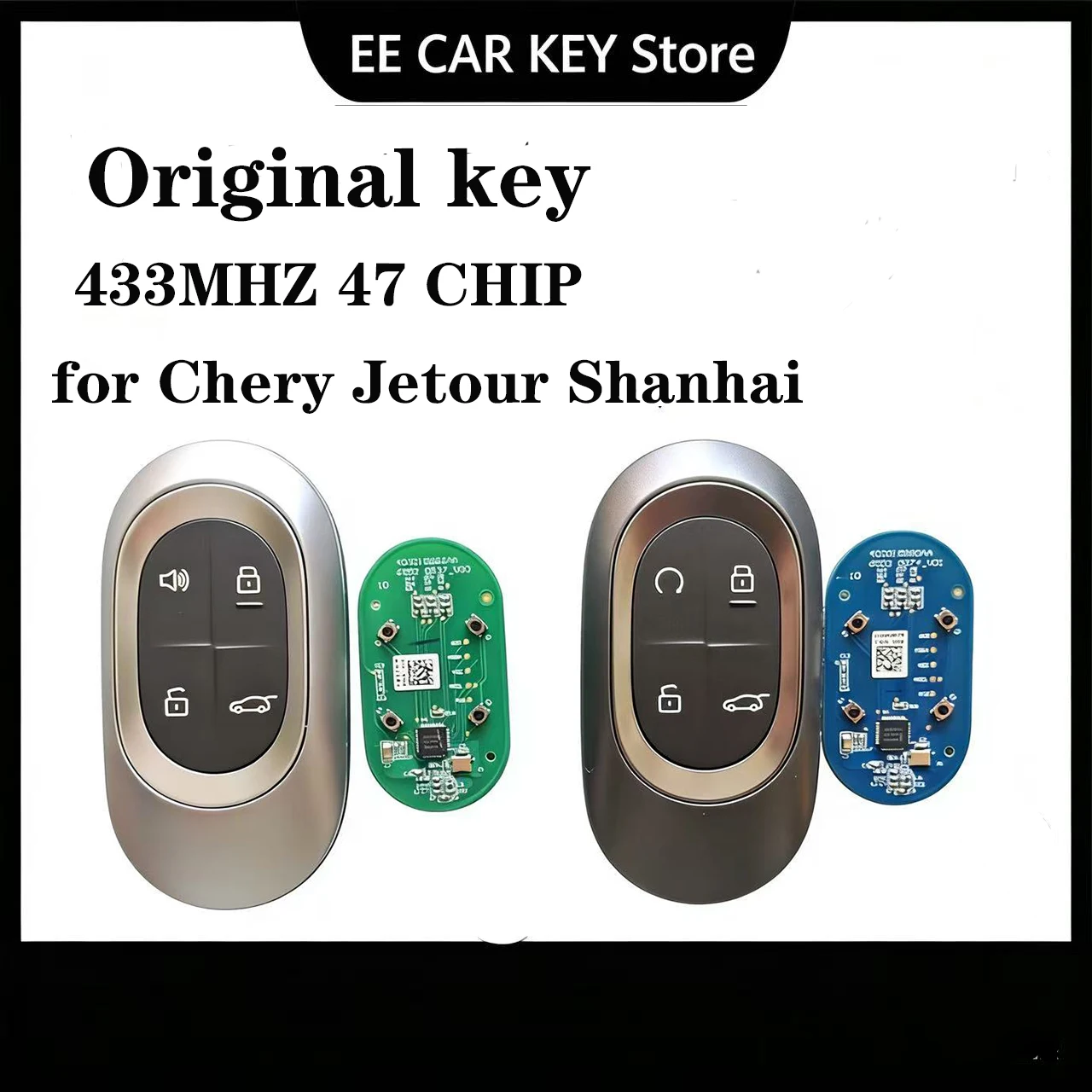 for Chery Jetour Shanhai L7 with 47 Chip Original 433MHZ Remote Control Key