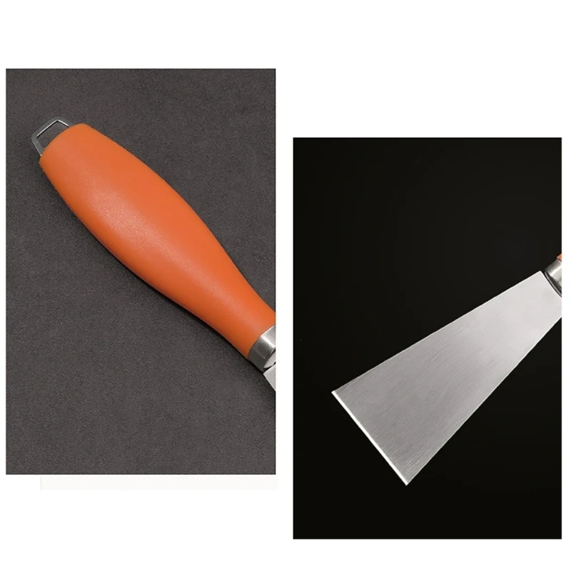 Raschietto per piastra per raschietto per griglia in acciaio inossidabile con parte superiore piatta per accessori per la pulizia del barbecue all'aperto Strumento da cucina