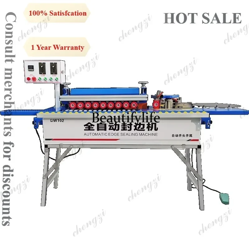 a55  Full automatic edge banding machine woodworking small manual home improvement polishing all-in-one machine