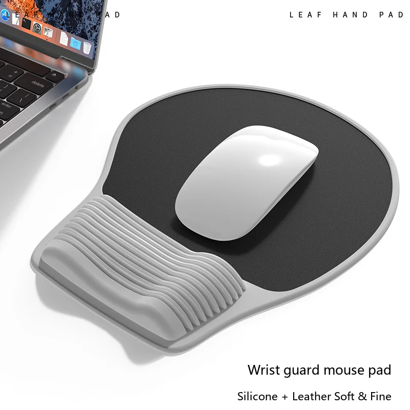X2 Silicone Wrist Rest Mouse Pad Ergonomic Desk Mat for Office Gaming 10 Classic Color Options