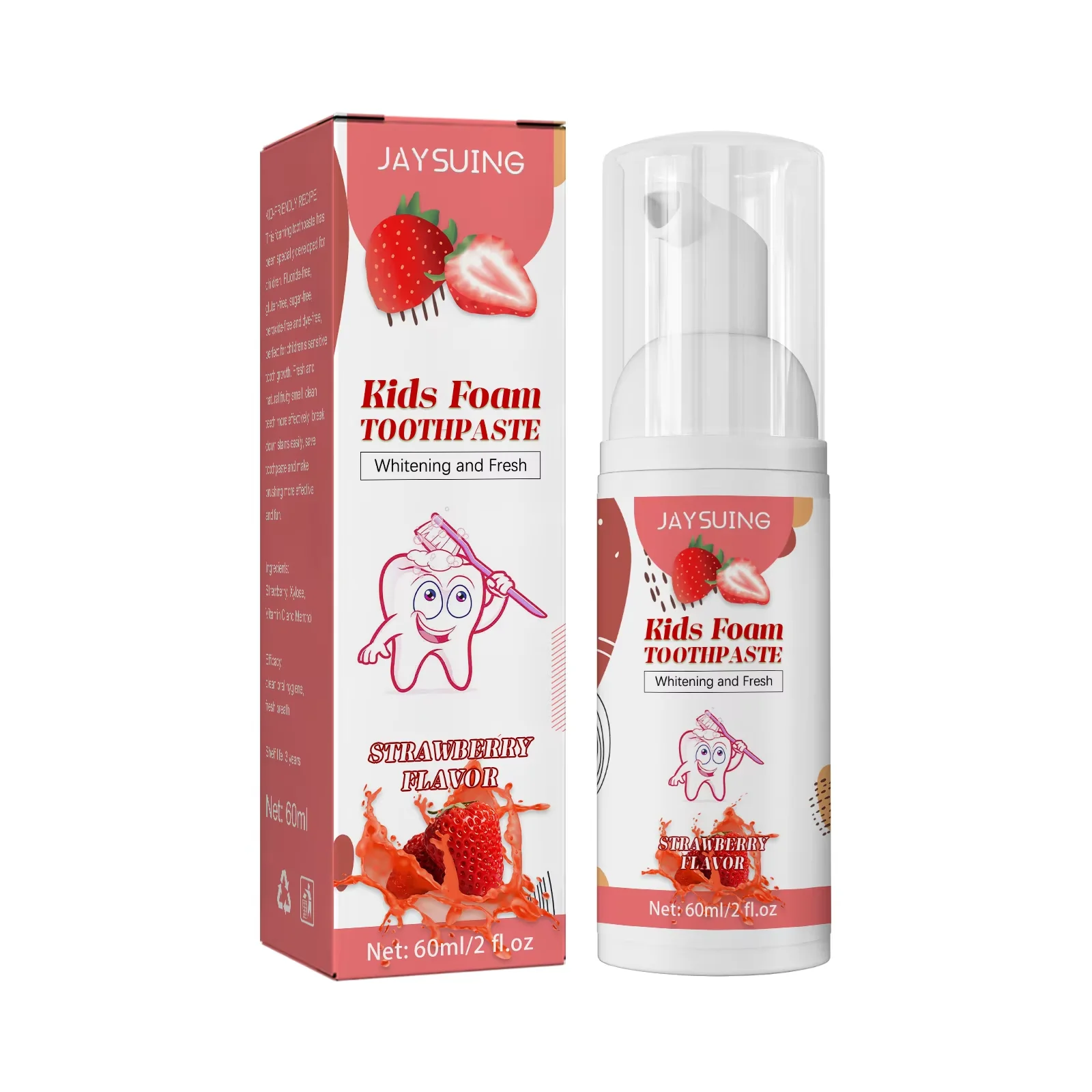 Children Toothpaste Probiotics Stain Removal Tooth Mousse Oral Cleaning Fruit Flavor Fresh Breath Kids Dental Care Toothpaste