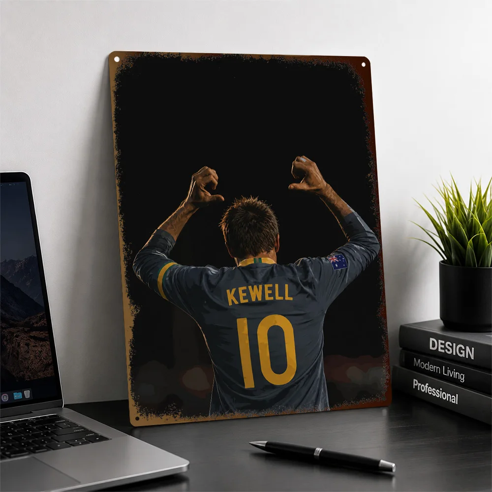 Harry Kewell Football Aluminum Poster Personalized Metal Sign Club Legacy Style Wall Art Ideal For Collector Den Or Fan Lounge