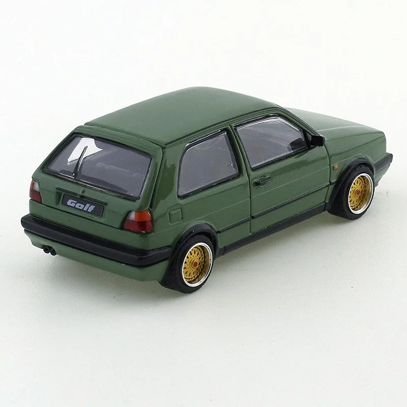 XCARTOYS-Modèle de voiture en alliage moulé sous pression POStore ACE, Golf GTI Mk2, vert, cadeau de Noël pour enfants, jouets pour garçons, 1/64