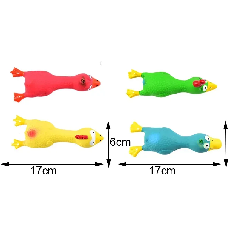 Squeaky Dog Rubber Toys Bite Resistant Dog Latex Chew Toy Animal Shape Puppy Sound Toy Pet Supplies For Small Medium Large Dog