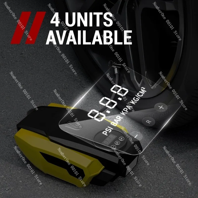 مضخة هواء السيارة | مضخة كهربائية 12 فولت، مضخة إطارات طوارئ محمولة #3