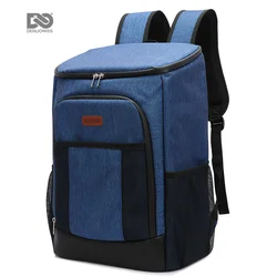 Denuoniss mochila refrigerada feminina, bolsa térmica de grande capacidade para áreas externas 28 latas refrigeradora para piquenique cerveja