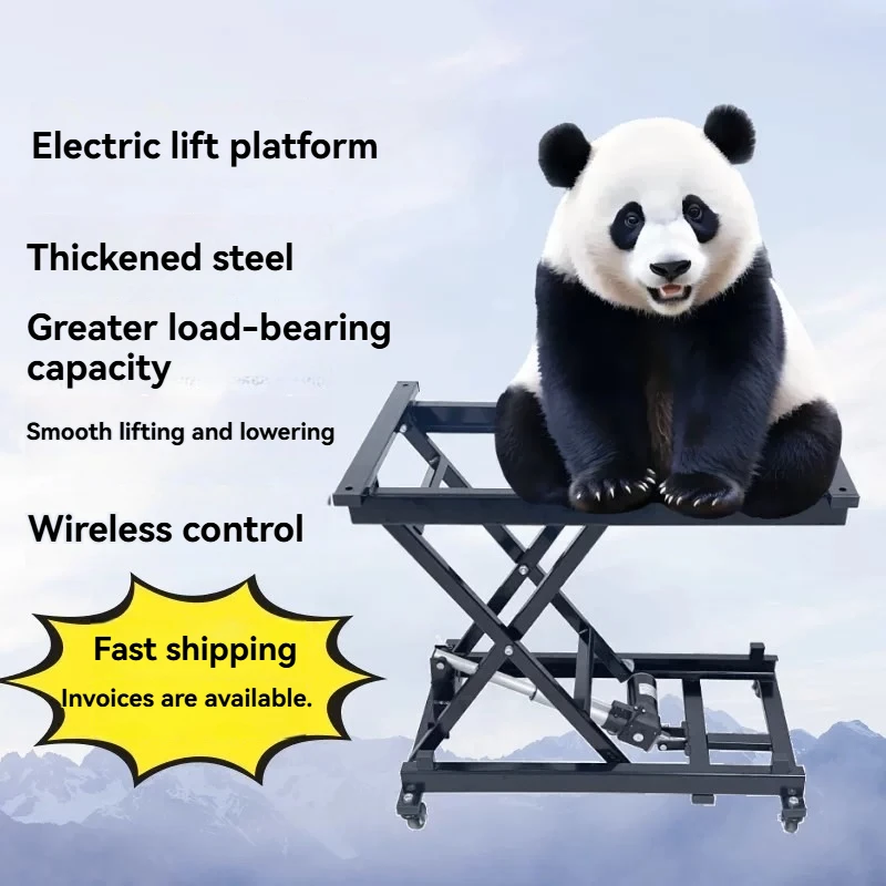 Electric Lifting Coffee Table Multifunctional Wired Remote Control Dining Table 100-160KG Load  Platform DIY Support Frame