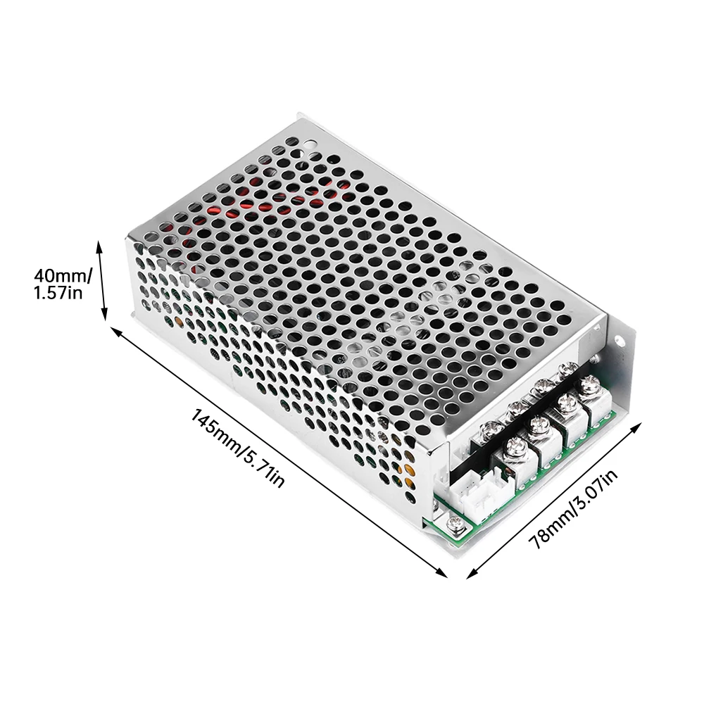 Wide Voltage DC10-50V 100A 3000W PWM DC Brush Motor Speed Controller Programmable PLC Controlled