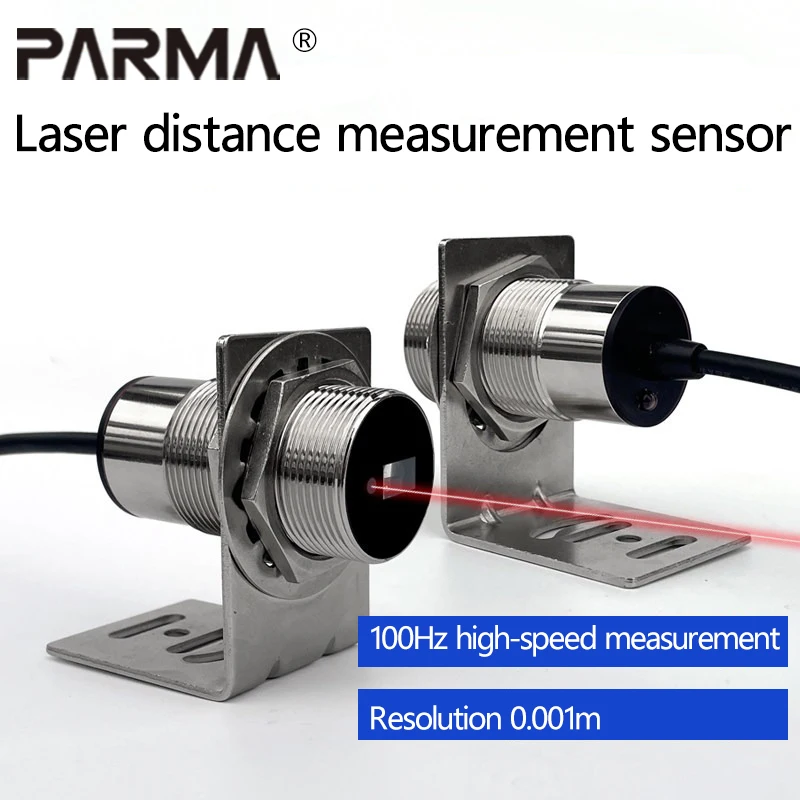 High-precision 485 laser displacement measuring sensor for material displacement, modbus protocol proximity switch
