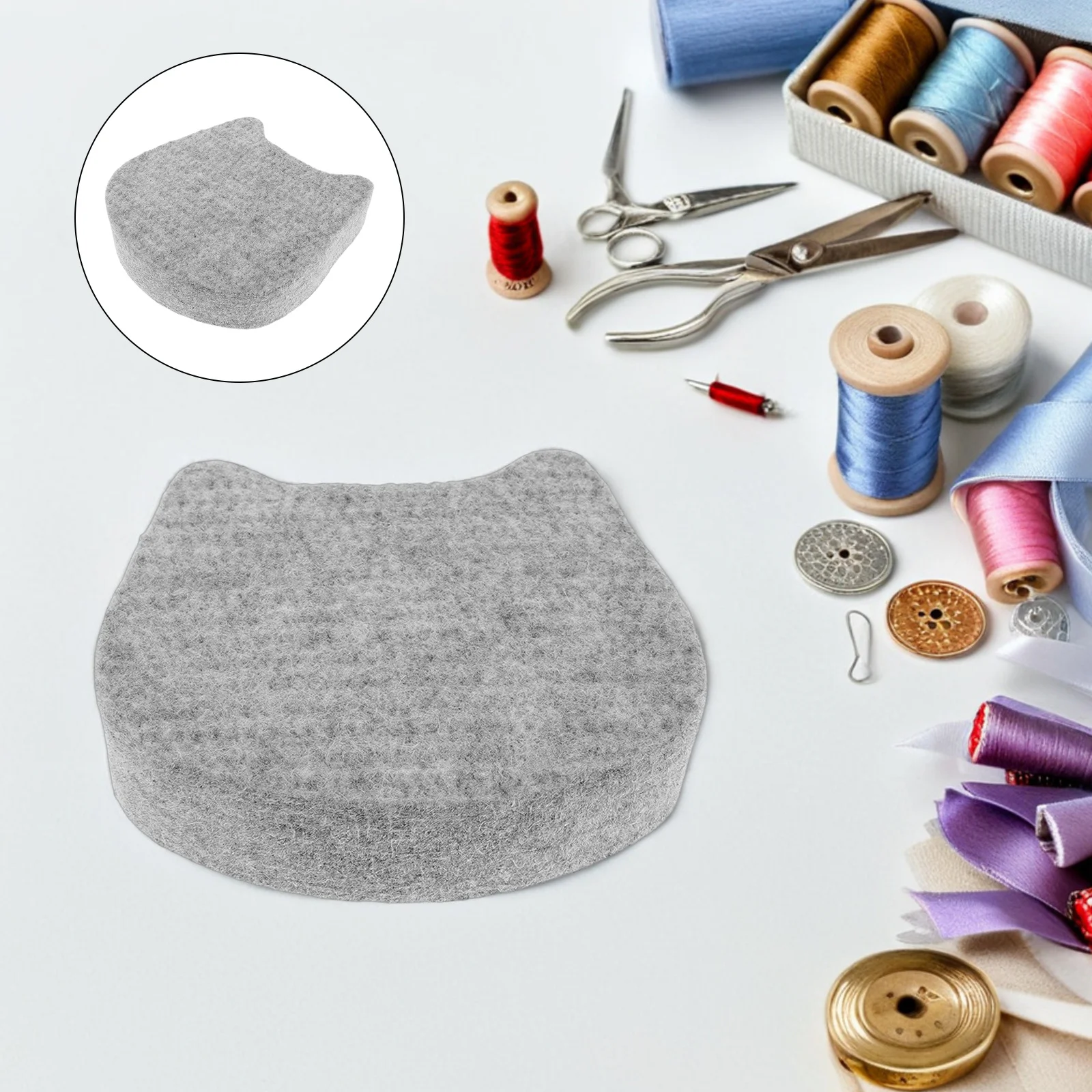 

Thickened Wool Felting Pad 15x15x3cm Handcraft Needle Felting Workstation Mat Natural Wool Felt Base Block for Precision