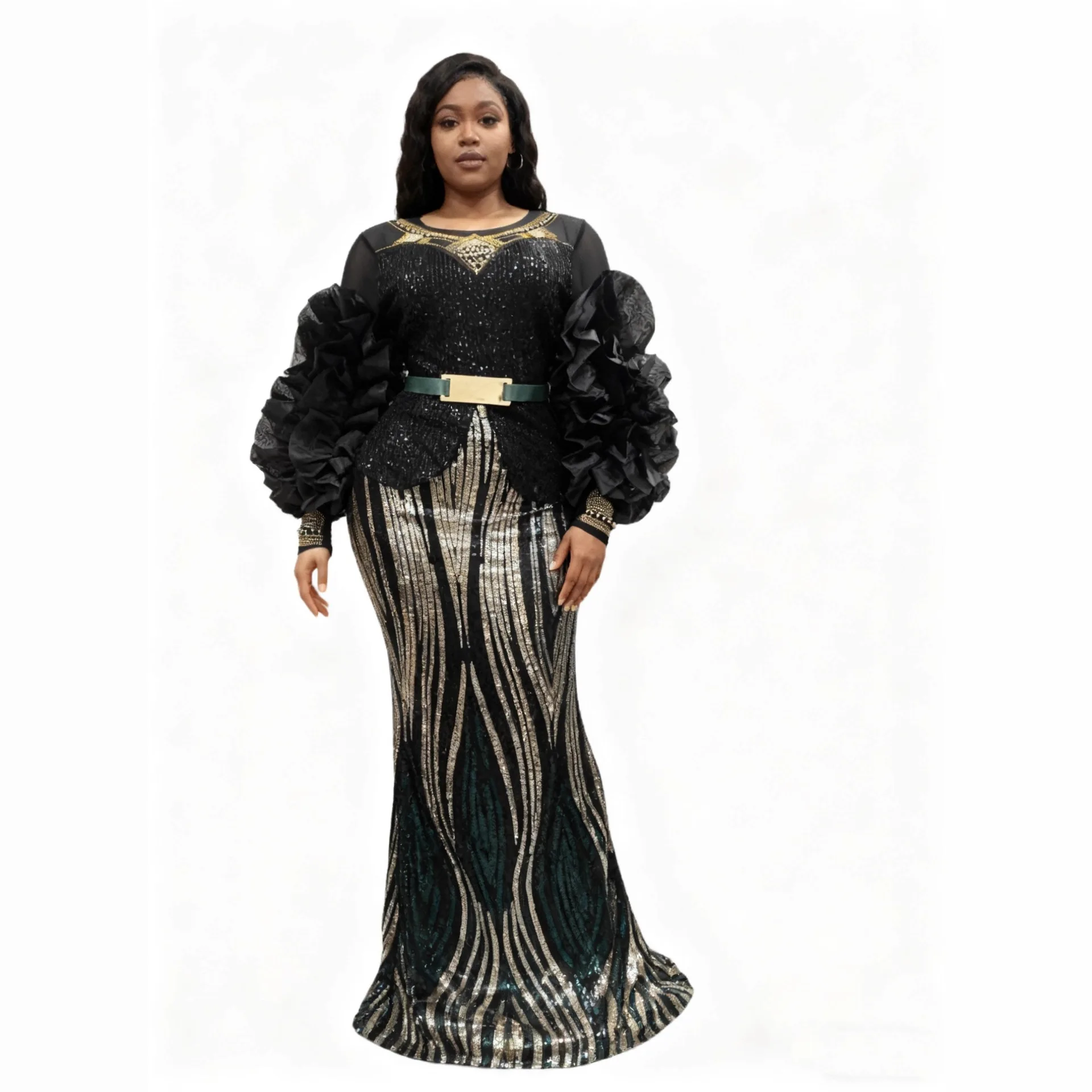 الملابس الأفريقية للنساء 2 قطعة مجموعات بلوزات والتنانير الدعاوى Dashiki أنقرة ملابس عيد الميلاد ثوب حجم كبير فساتين حفلات الزفاف