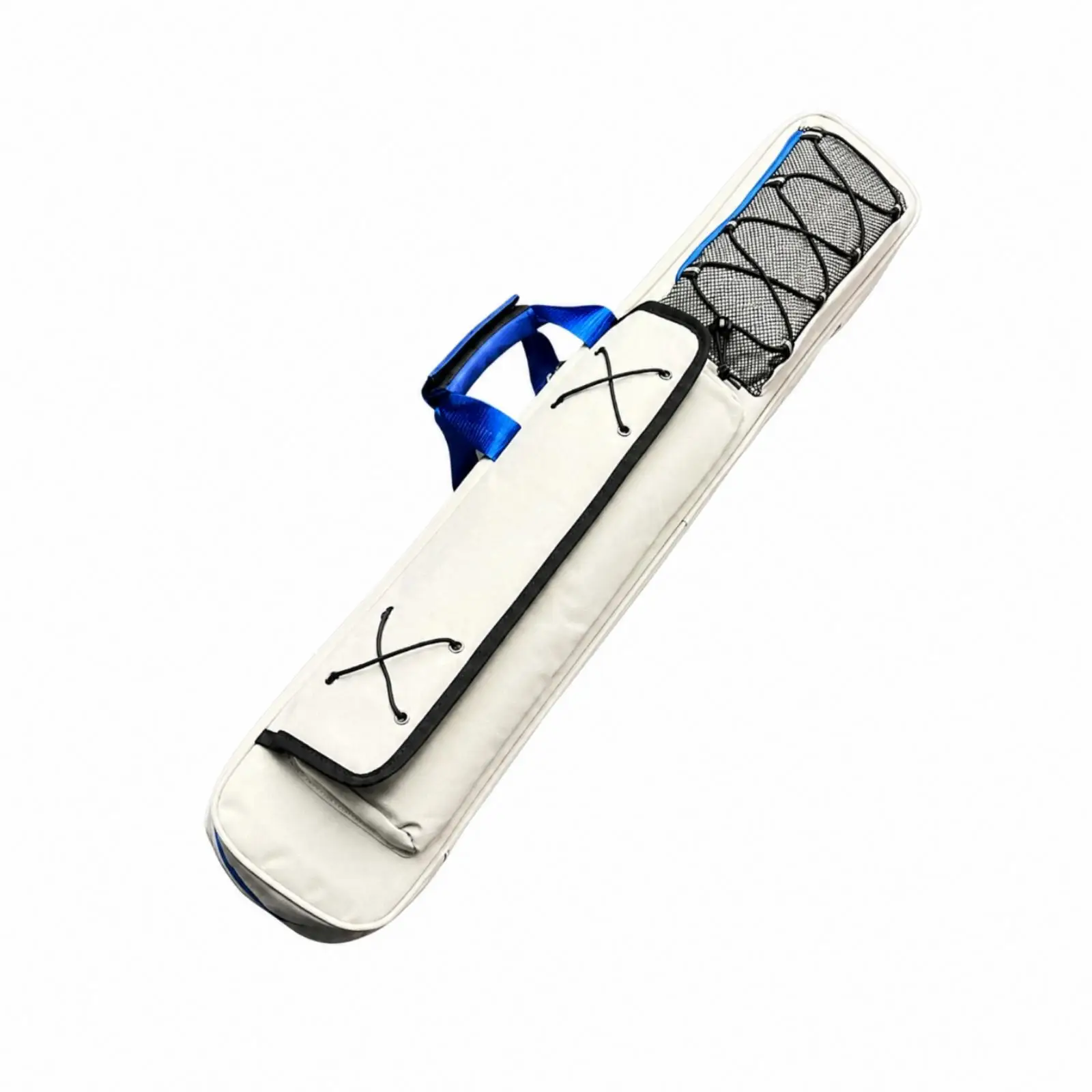 Oxford Cloth Billiard Cue Pouch with Anti Scratch Lining Zippered Compartments for Pool Stick Storage and Transport