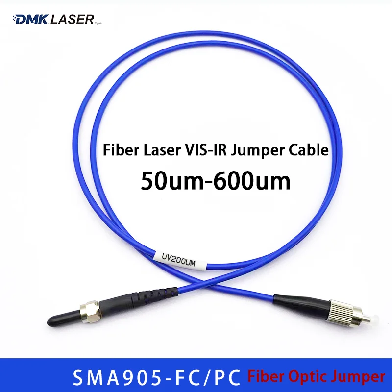 SMA905 FC PC Fiber Optic Jumper SMA Laser Spectrometer Line VIS-IR Infrared Light 50-600um Laser Pump Source Energy Connector