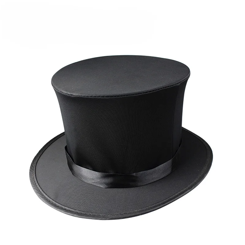 Folding Top Hat With Gimmick Magic Trick Costume Accessory Stage Prop Magician