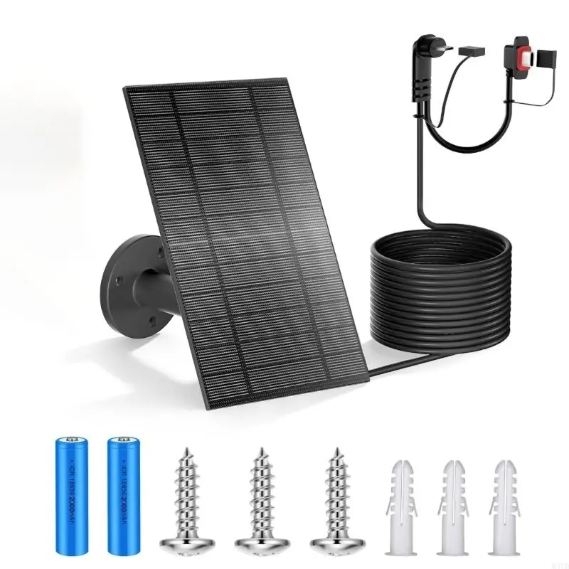 

Согласованная фотоэлектрическая панель для наружных камер видеонаблюдения с подсветкой емкостью 4000 мАч, выполненная из батареи