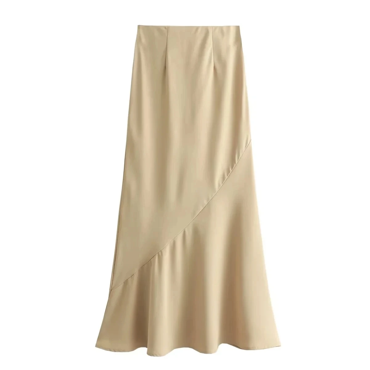 HH Damen Elegantes Khaki-Rock-Set, 2-teilig, ärmellose, einreihige, schmale Weste, einfarbiger A-Linien-Rock, Sommer-Strand-Partykleidung – Detail 15