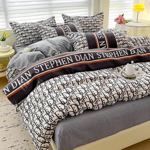 Yatak seti moda, modern yatak, çarşaf Yorgan, %100 Pamuk, Yorgan, 4 Adet, 4 Adet yorgan, yatakta 11 büyük satış. - №4