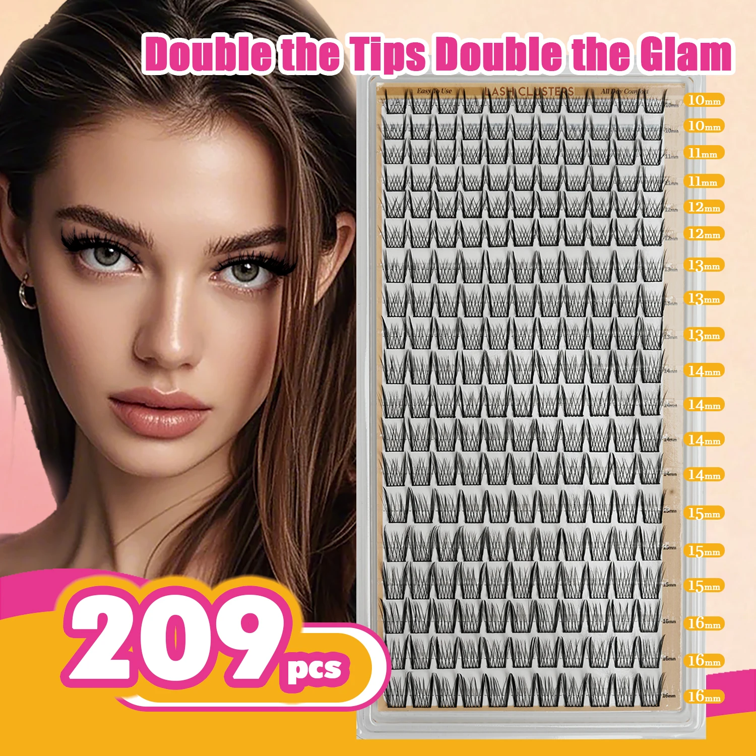 

Индивидуальные накладные ресницы-пучки для наращивания, накладные ресницы для косплея, набор для самостоятельного наращивания ресниц дома, набор для макияжа с пучковыми ресницами