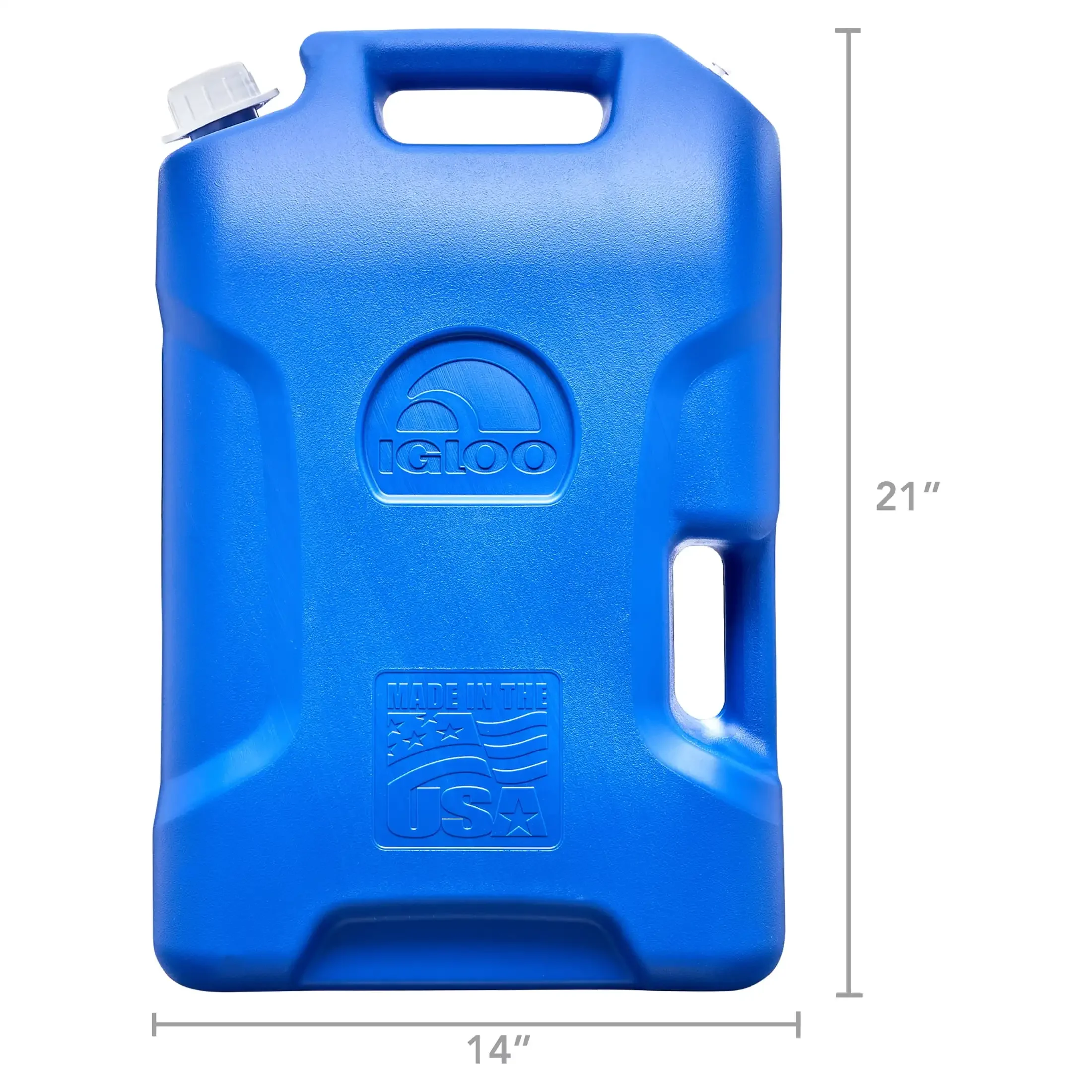 6 Gallon Camping Water Storage Container Blue, Portable Water Jug with Spigot for Outdoor Activities, Durable and Leakproof