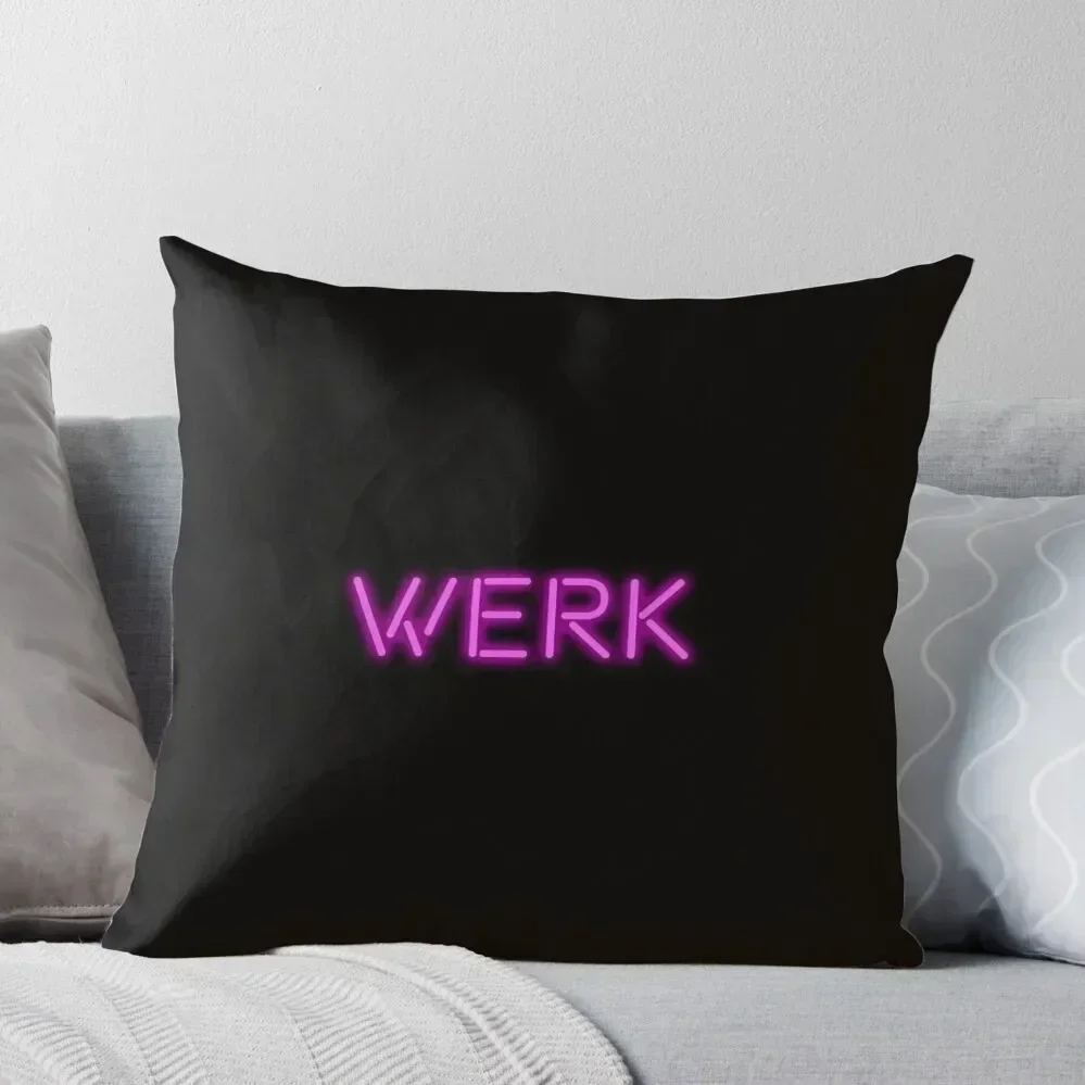 

RuPaul's Drag Race 'Werk' Throw Pillow pillows decor home Pillows Aesthetic Sofa Pillow Cover bed pillows pillow