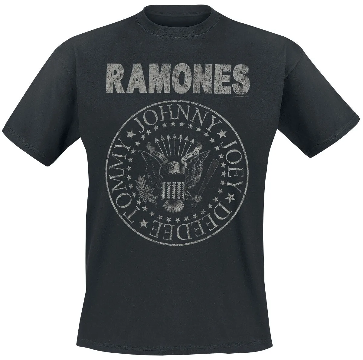 Camiseta Ramones Vintage com selo presidencial, algodão preto, camiseta unissex retrô punk de manga curta