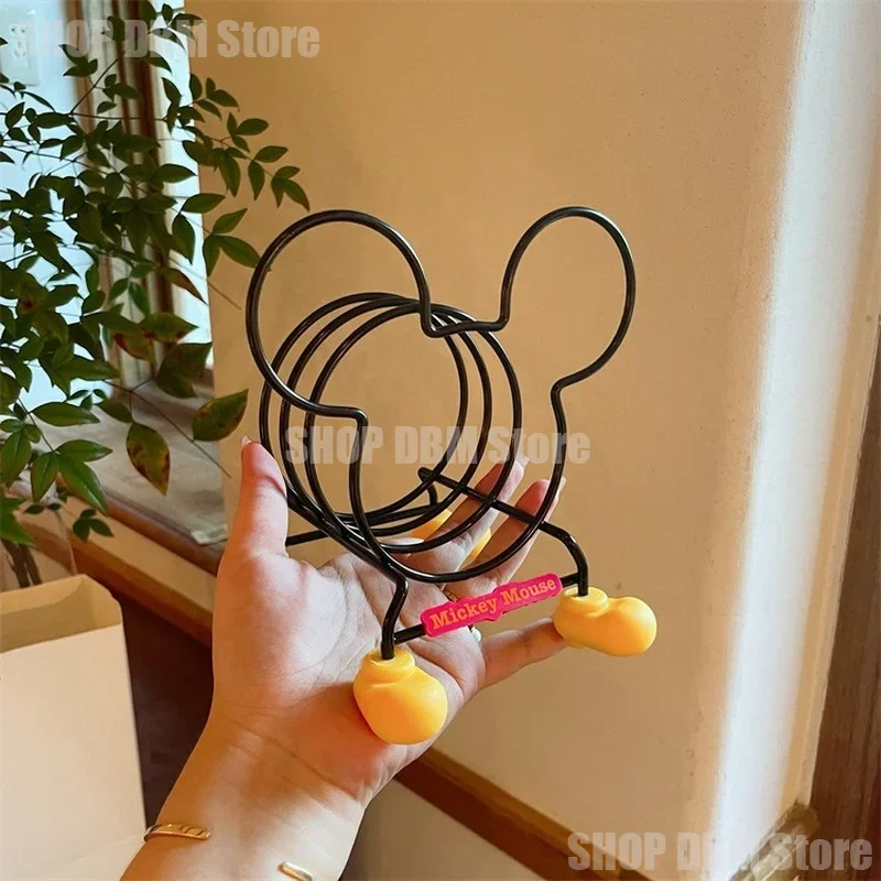 Disney Mickey Mouse Kitchen Organizer Pot Lid Rack Stainless Steel Spoon Holder Pot Lid Shelf Cooking Dish Rack Pan Cover Stand