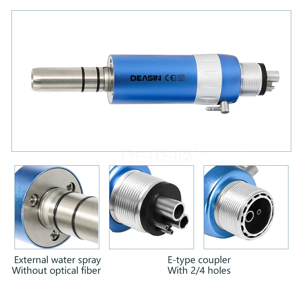 5-teiliges Set Dental Hoch- & Niedriggeschwindigkeits-Handstücke, Bunte Gerade Winkelstücke, Luftmotor, Einweg-Wasserspray, Luftturbine 2/4 Löcher – Detail 6